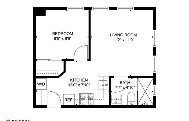 1 bed, 1 bath, 356 sqft, $1,775, Unit 204