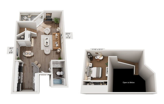 1 bed, 1 bath, 655 sqft, $2,670