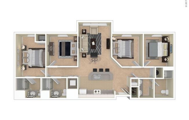 4 beds, 3 baths, 1,210 sqft, $1,527