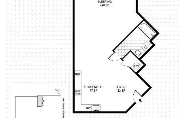 Studio, 1 bath, $5,000, Unit 3H