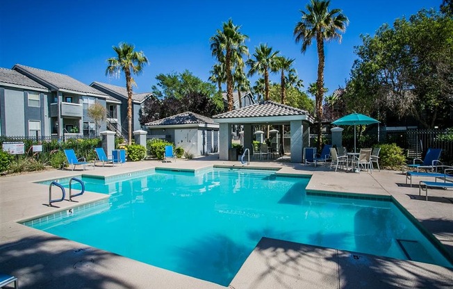 our apartments showcase a swimming pool