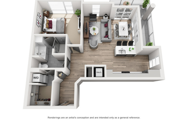 1 bed, 1 bath, 872 sqft, $2,471