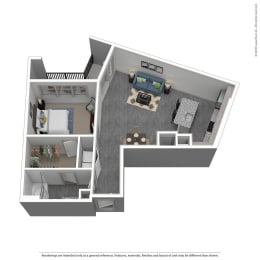 1 bed, 1 bath, 922 sqft, $2,098