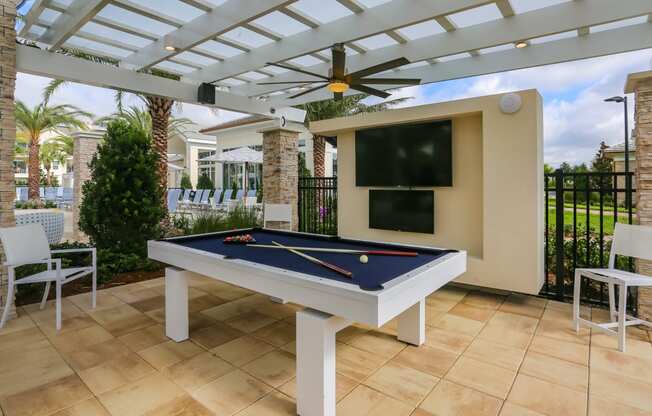 Game Room with Billiards Tables at Oasis Shingle Creek in Kissimmee, FL