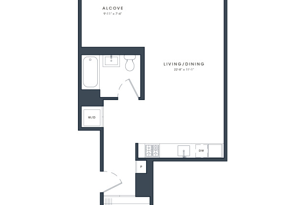 Studio, 1 bath, $3,662, Unit 1118