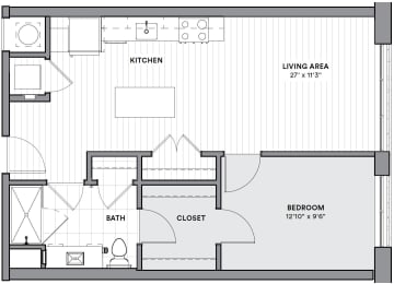 1 bed, 1 bath, 705 sqft, $2,706