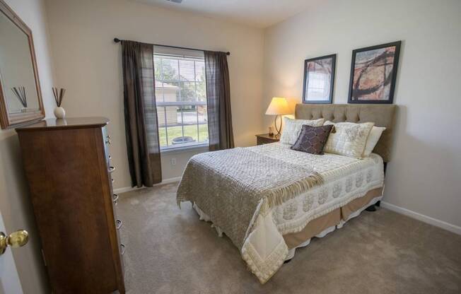 Spacious Bedroom With Comfortable Bed at Steeplechase at Shiloh Crossing, Avon, 46123
