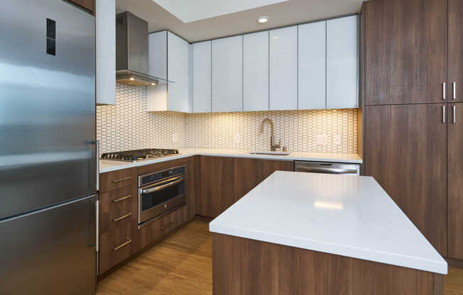 Kitchen with Stainless Steel Appliances