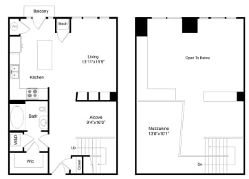 1 bed, 1 bath, 905 sqft, $2,029