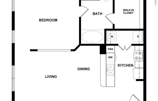 1 bed, 1 bath, 776 sqft, $1,235
