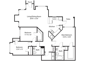 3 beds, 2 baths, 1,398 sqft, $1,926