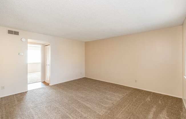 2x1 East Living Room at Raintree Apartments, Topeka, KS