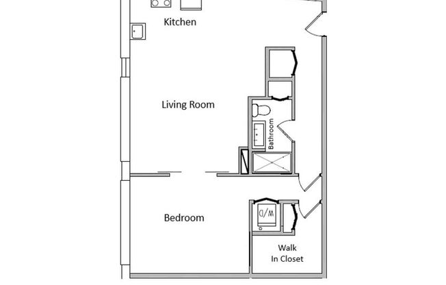 1 bed, 1 bath, 745 sqft, $1,800, Unit 255