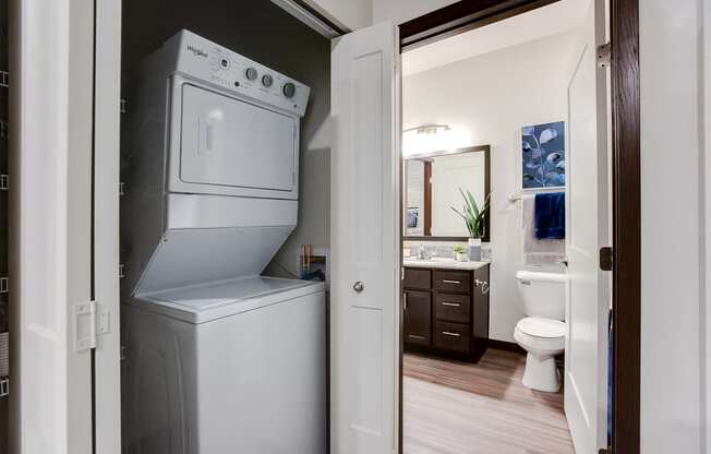 In-home washer and dryer at Lake Jonathan Flats, Chaska