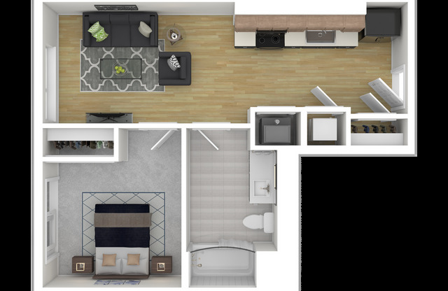 1 bed, 1 bath, 554 sqft, $2,159