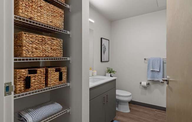 Model Bathroom at Ironside Apartments, Spokane , Washington