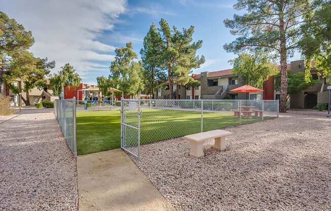 Gated Dog park at Ovation at Tempe Apartments