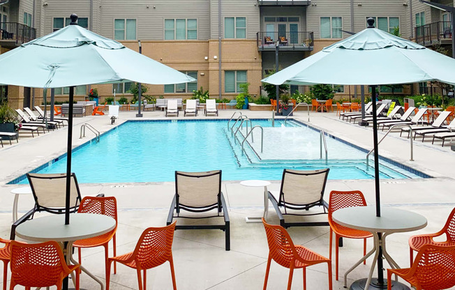Swimming Pool Courtyard at Link Apartments® Innovation Quarter, Winston Salem, 27101