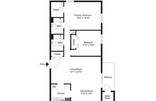 Two Bedroom Two Bath