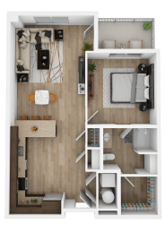 1 bed, 1 bath, 852 sqft, $1,754