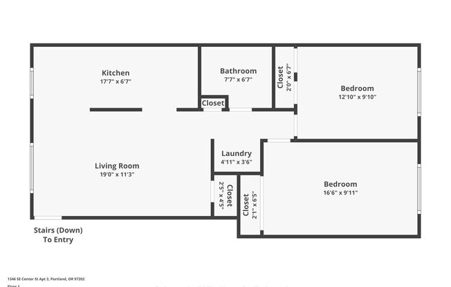 2 beds, 1 bath, $1,795, Unit 3