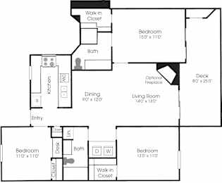 3 beds, 2 baths, 1,322 sqft, $2,681