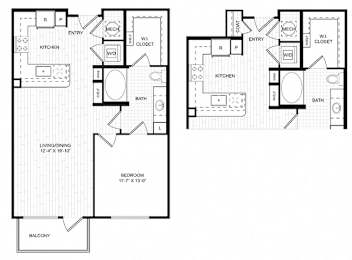 1 bed, 1 bath, 738 sqft, $1,650