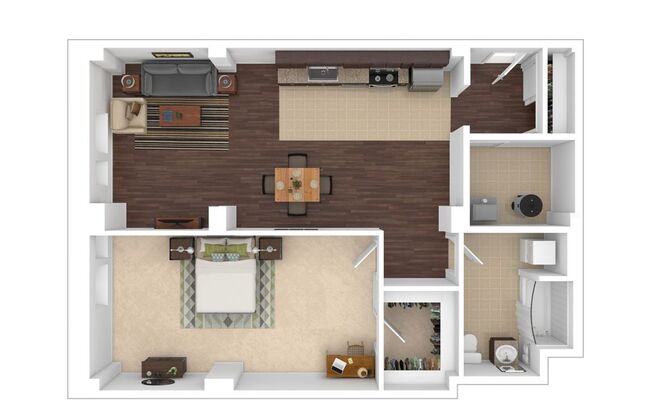 1 bed, 1 bath, 873 sqft, $2,215, Unit T-A01