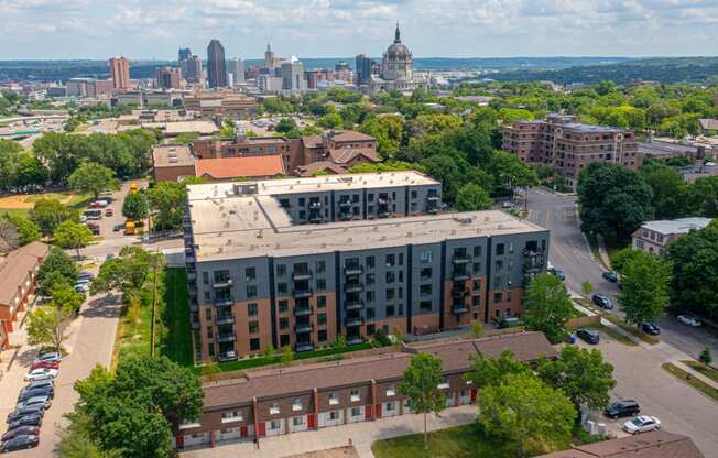 Drone View Of Property at The Hill Apartments, Saint Paul, MN, 55102