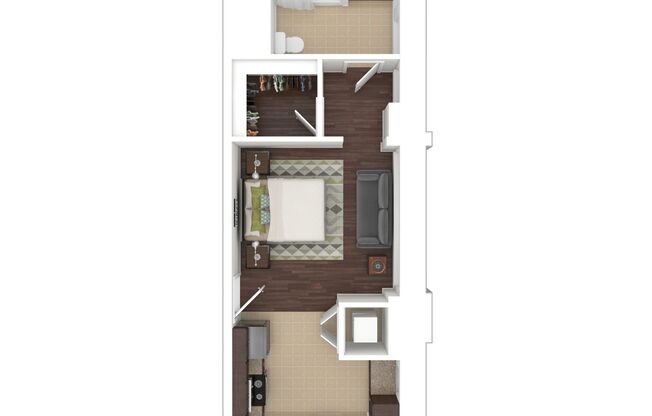 Studio, 1 bath, 533 sqft, $1,995, Unit C-0706