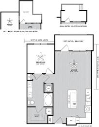 1 bed, 1 bath, 759 sqft, $1,568