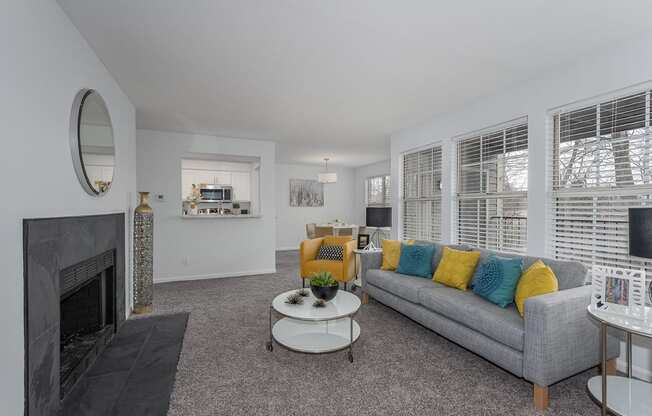 Living Room Interior at Indian Lookout, West Carrollton, Ohio