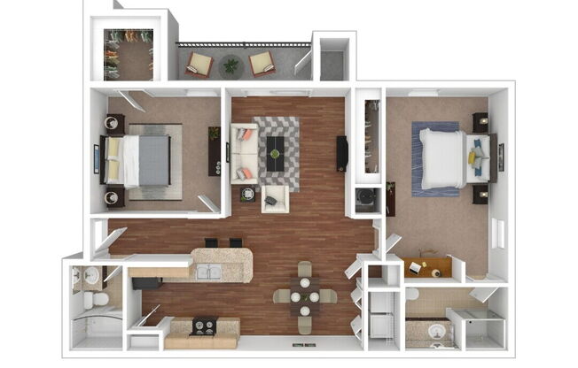 2 beds, 2 baths, 1,100 sqft, $1,254