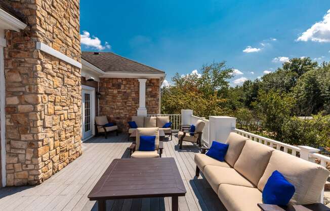 Patio at Cascades Overlook, Sterling, Virginia