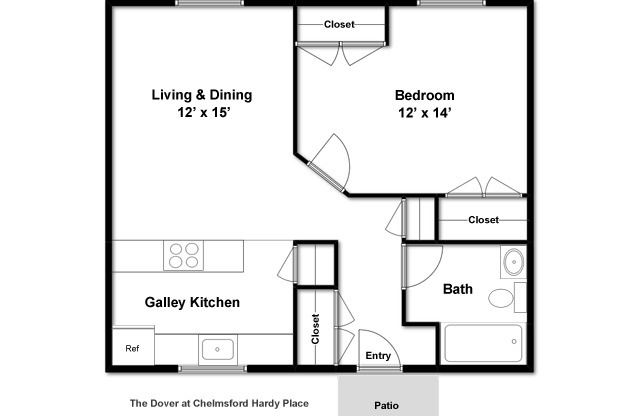 1 bed, 1 bath, 600 sqft, $1,645, Unit 226