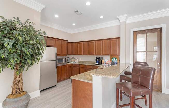 Clubhouse interior at Reflections of Island Park Apartments, Shreveport, Louisiana