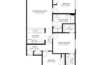 3 beds, 2 baths, 1,224 sqft, $1,795, Unit 3455-05