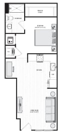 Studio, 1 bath, 754 sqft, $1,266