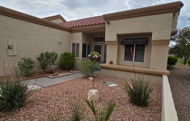 Fully Furnished single story 2 bed 2 bath 2 car incredible view of golf course!!! 55+ community
