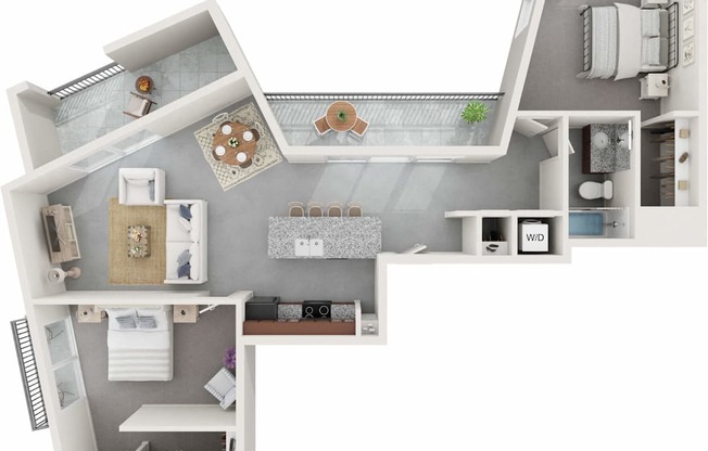 2 bed 2 bath at Wilmington Flats Apartments, Utah