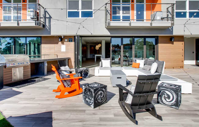Outdoor Lounge and Grilling Area