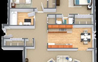 2 beds, 1.5 baths, 850 sqft, $995, Unit 8112-01
