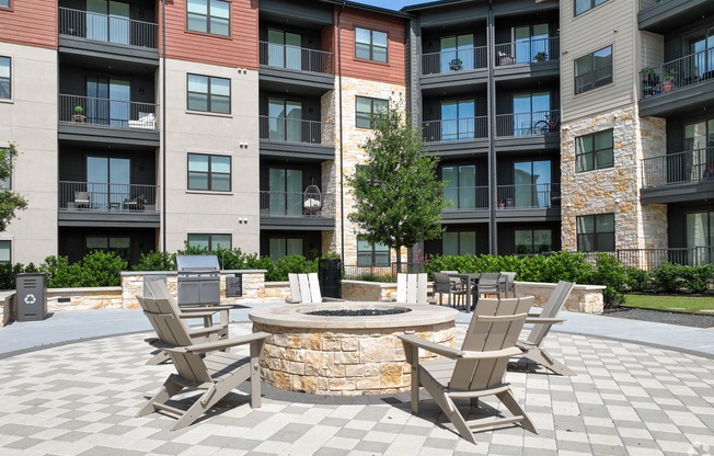 Outdoor Firepit Patio at Aurora Watson Branch, Mansfield, 76063