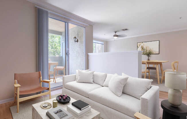 Living Room with Hard Surface Flooring