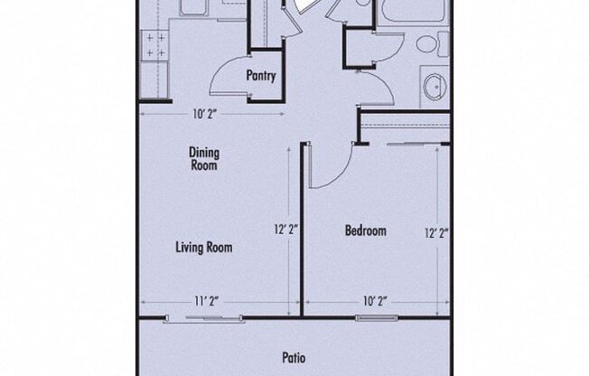 1 bed, 1 bath, 498 sqft, $1,980