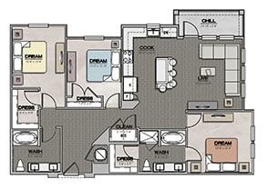 3 beds, 2 baths, 1,387 sqft, $2,348