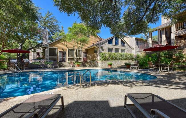 our apartments showcase a swimming pool