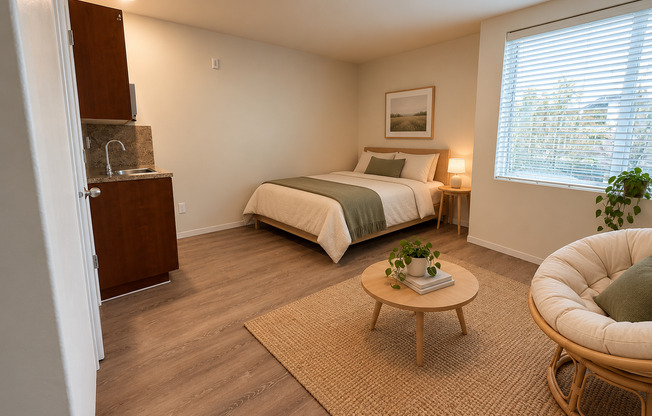 Studio, 1 bath, 165 sqft, $1,195, Unit 363