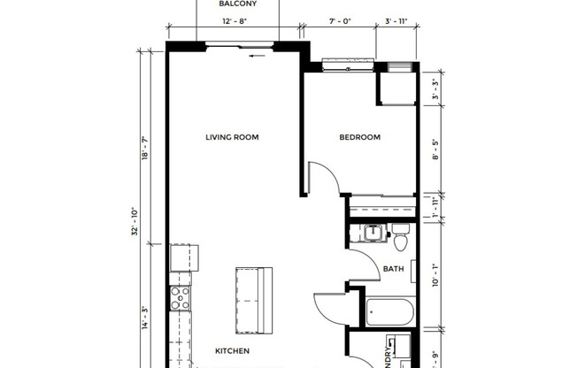 1 bed, 1 bath, 816 sqft, $1,850, Unit SC 1408-116