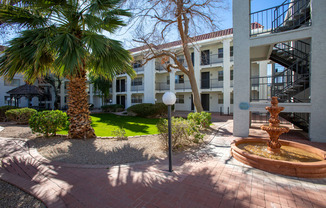 Water Fountain at University Park Apartments in Tempe AZ